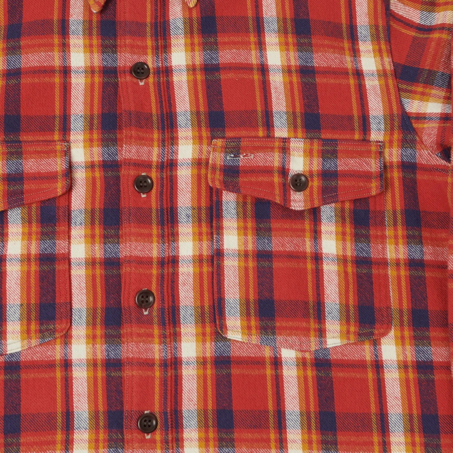 Warehouse & Co 3022 'G Pattern 24' Check Flannel Shirt - Red