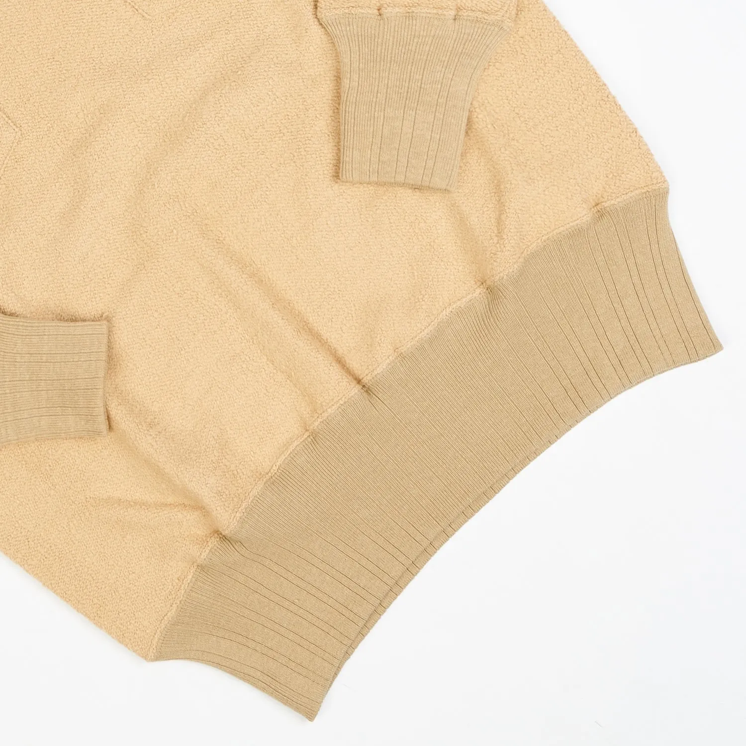 Warehouse & Co 479 Two Pocket Pile Sweatshirt - Beige