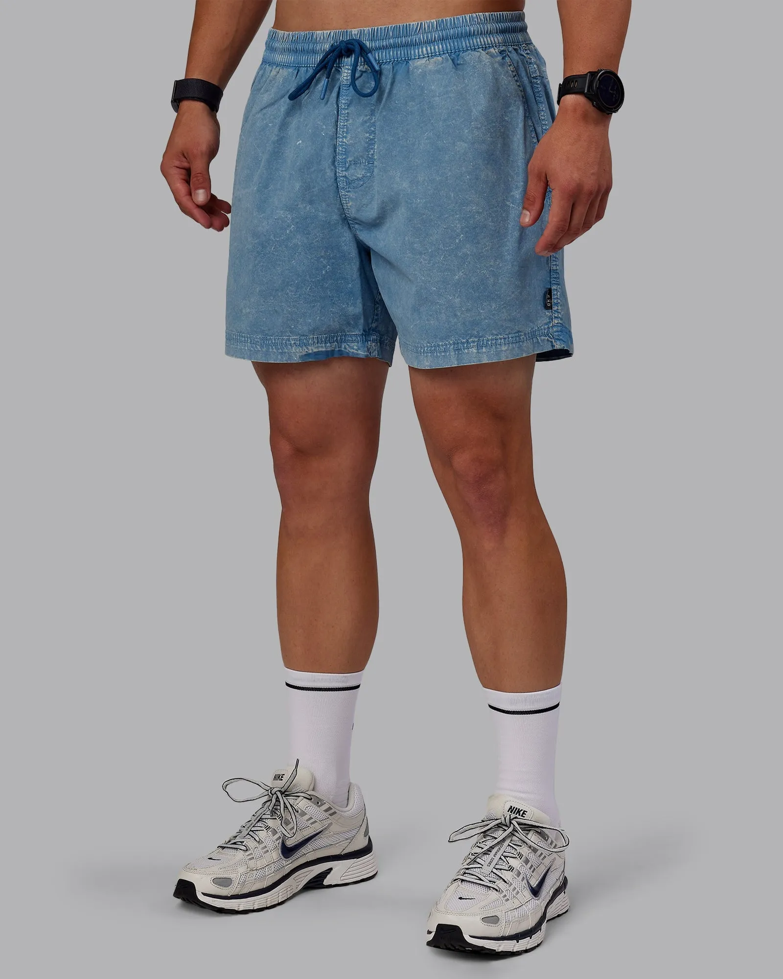 Washed Daily 5 Short - Elemental Blue