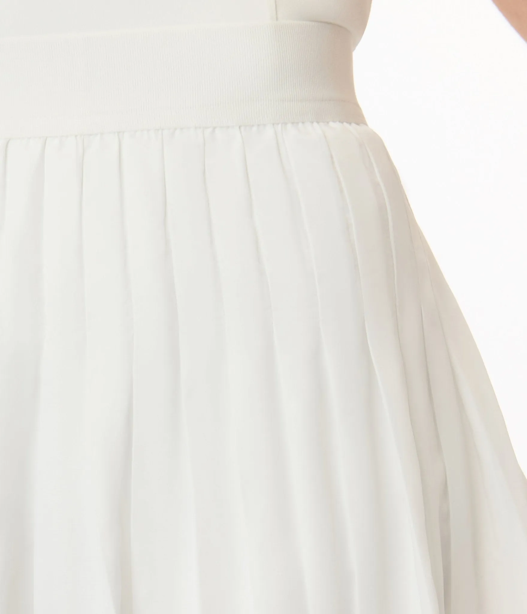 White Collared Athletic A-Line Dress
