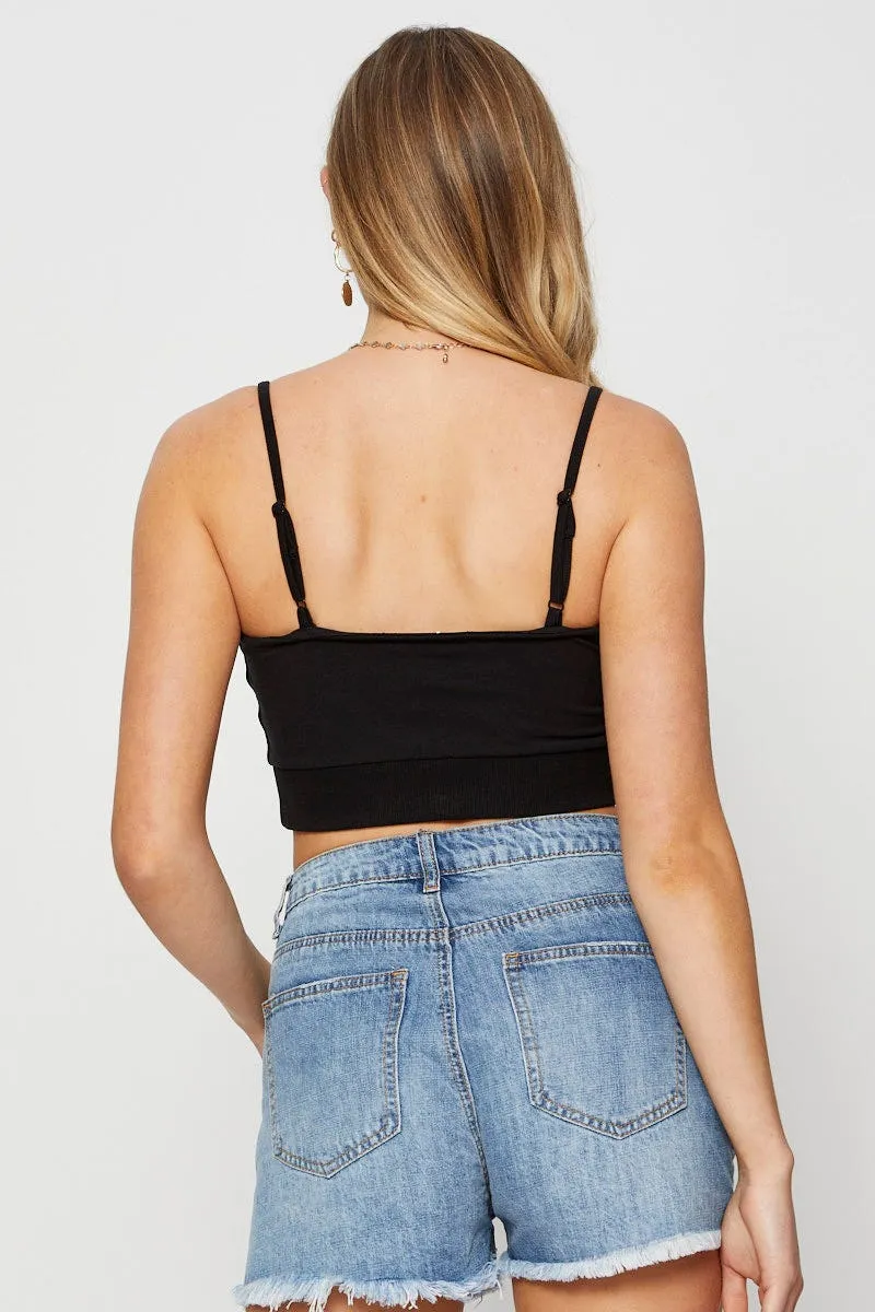 White Singlet Bralette Crop