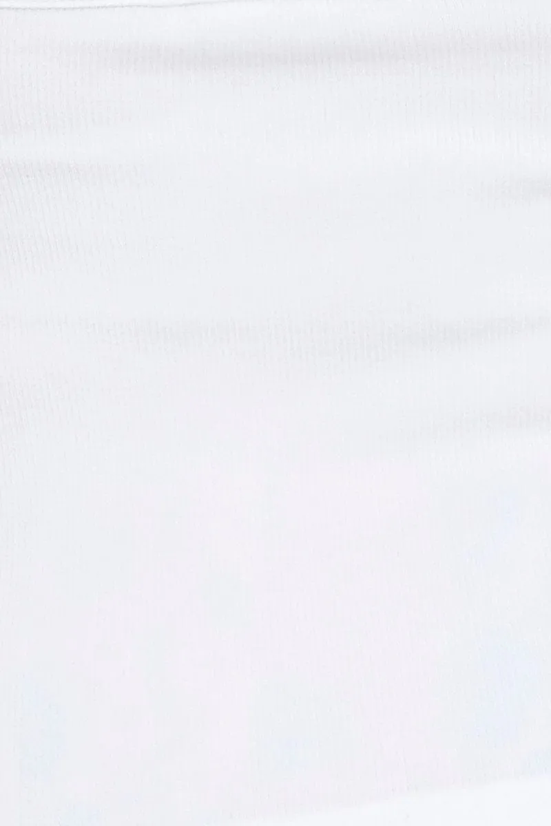 White Singlet Top Sleeveless Seamless