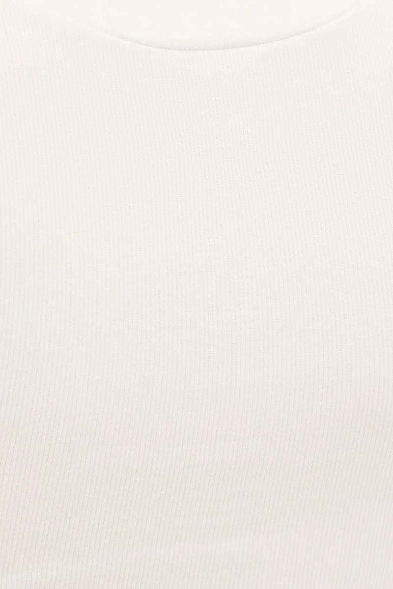 White T Shirt Short Sleeve Crew Neck