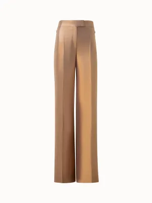 Wide Cotton and Lurex Pants