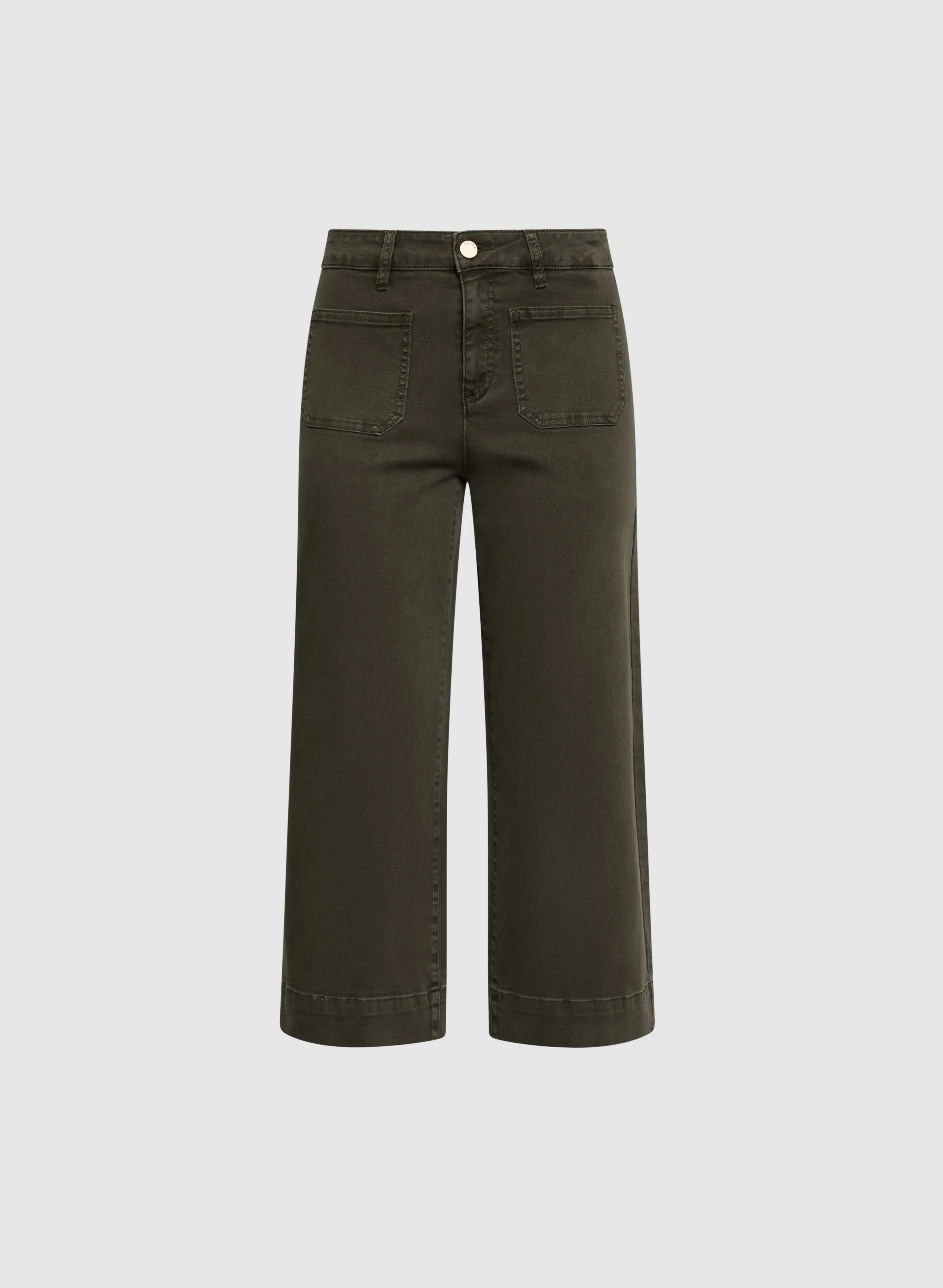 Wide-Leg Cropped Jeans