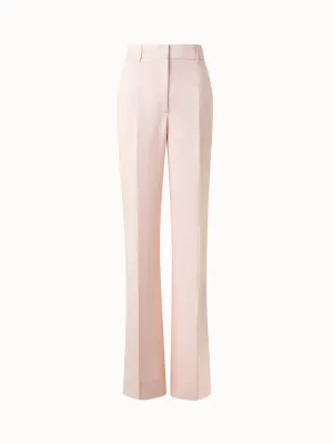 Wide Straight Linen Double-Face Pants