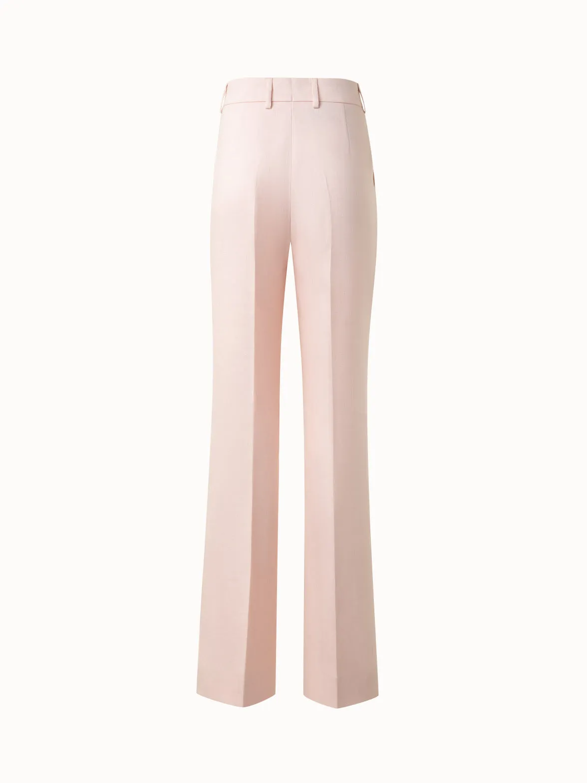 Wide Straight Linen Double-Face Pants