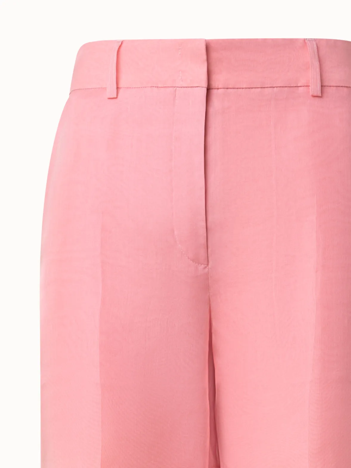 Wide Straight Silk Pants