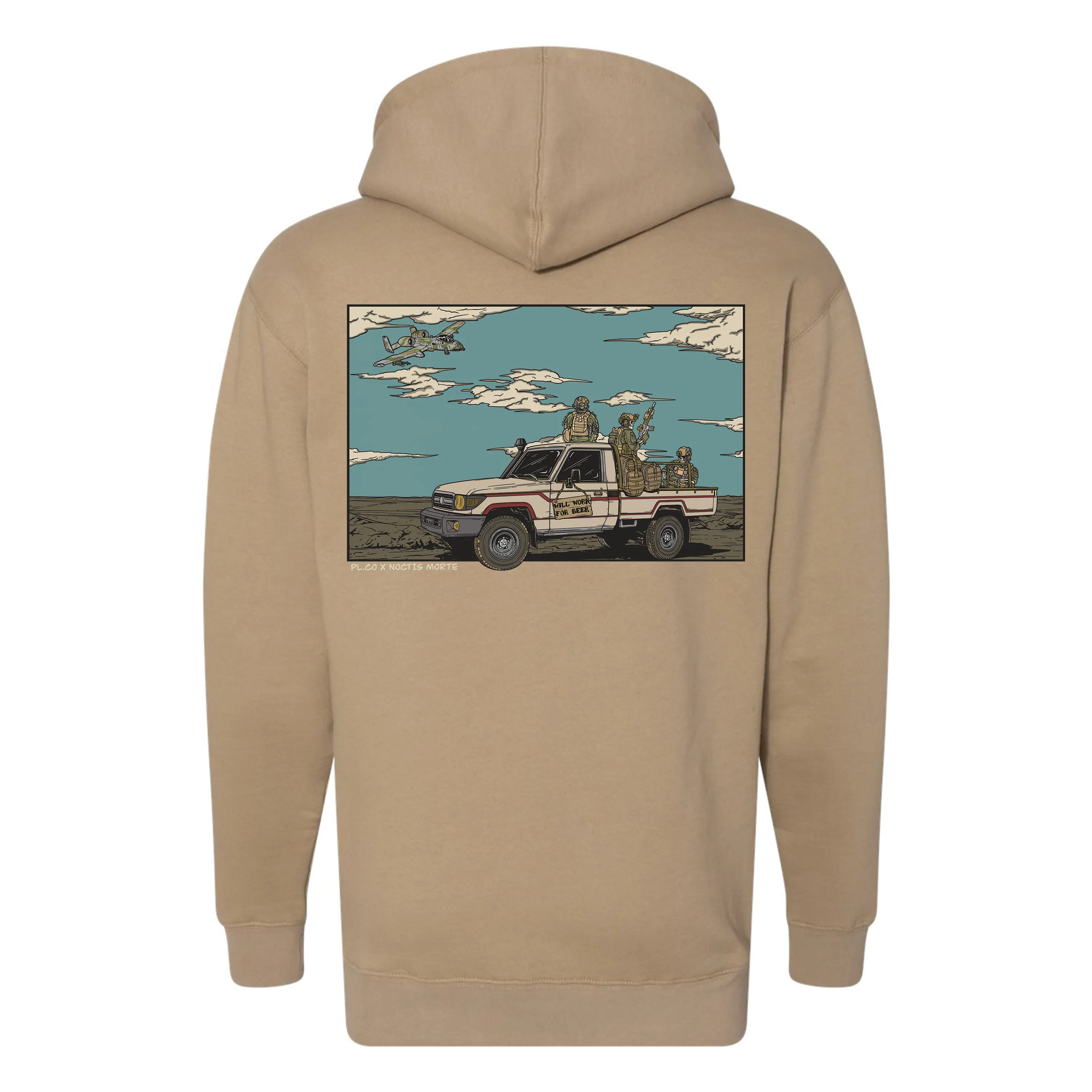 Will Work For Beer Hoodie