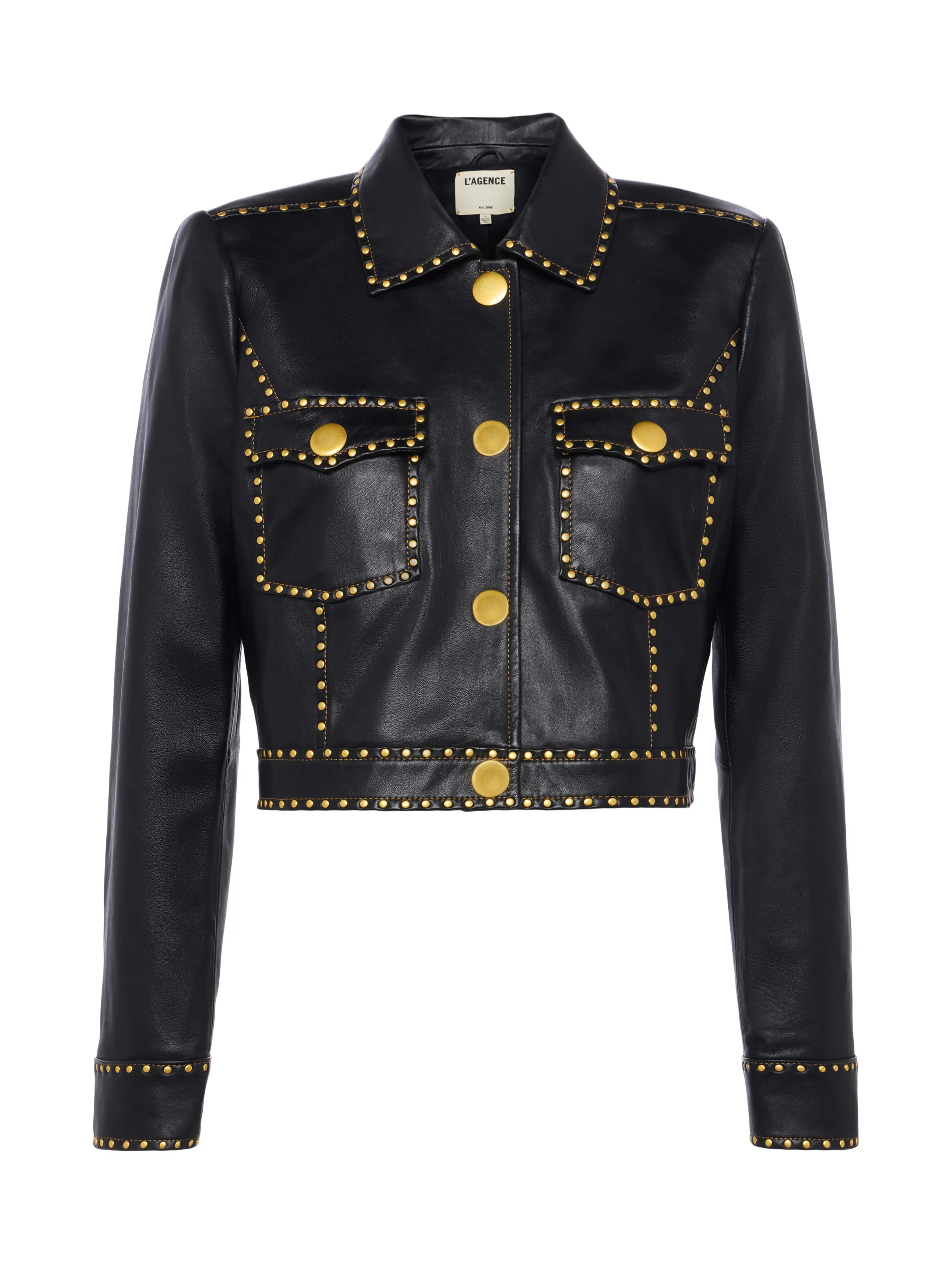 Winsome Studded Leather Jacket