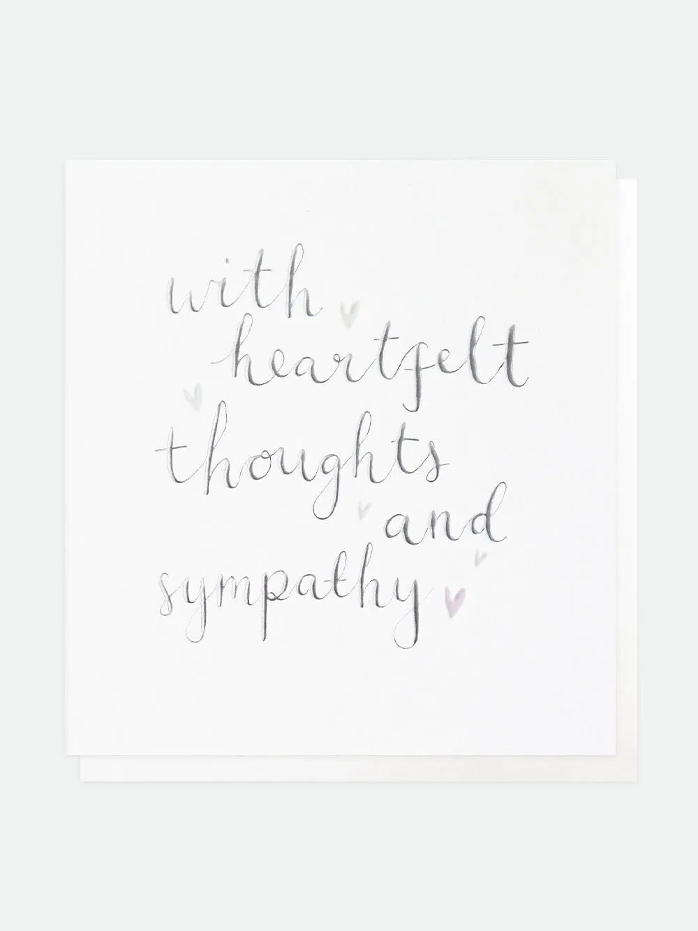 With Heartfelt Thoughts & Sympathy Card