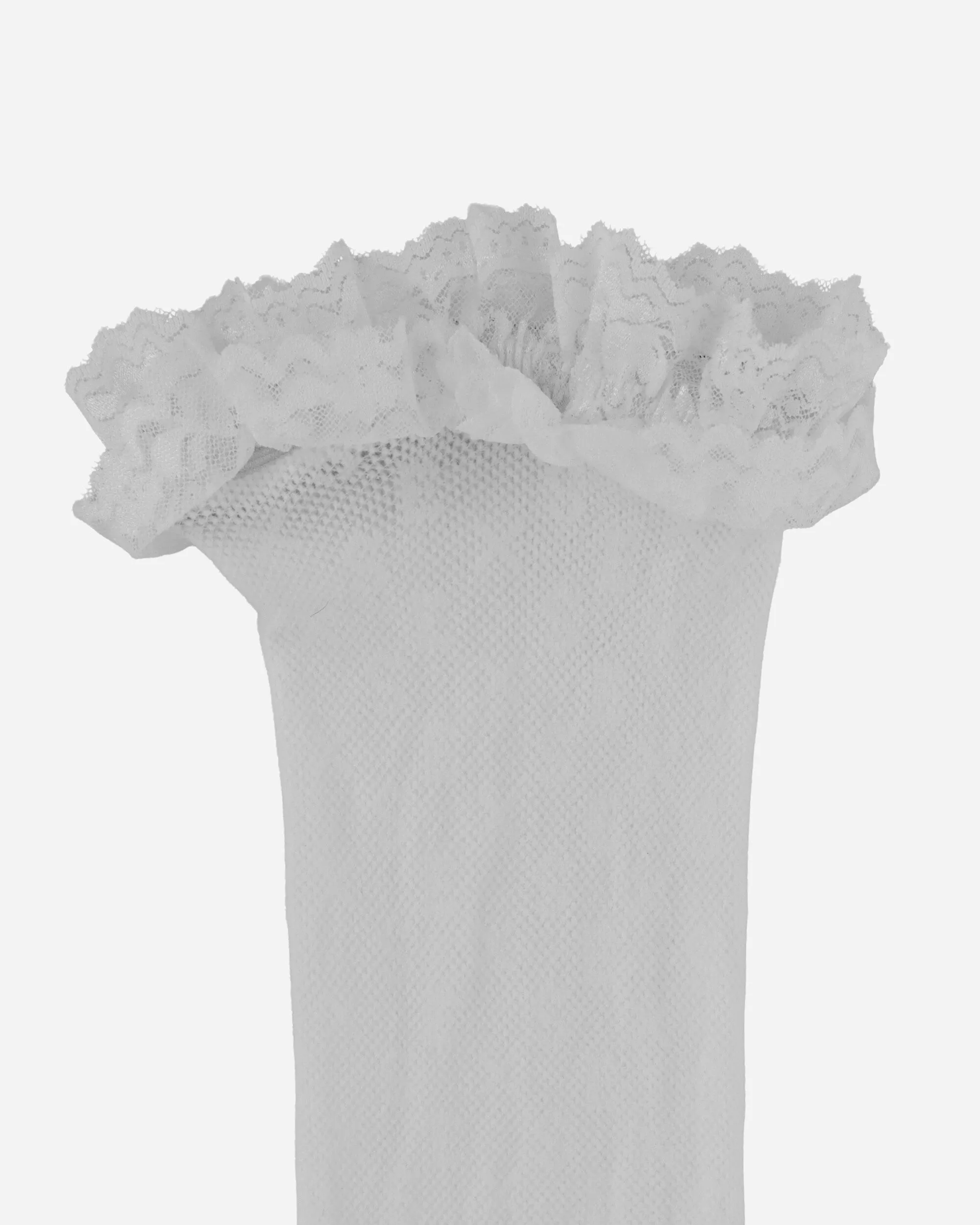 Women's Web Stay Ups Socks White