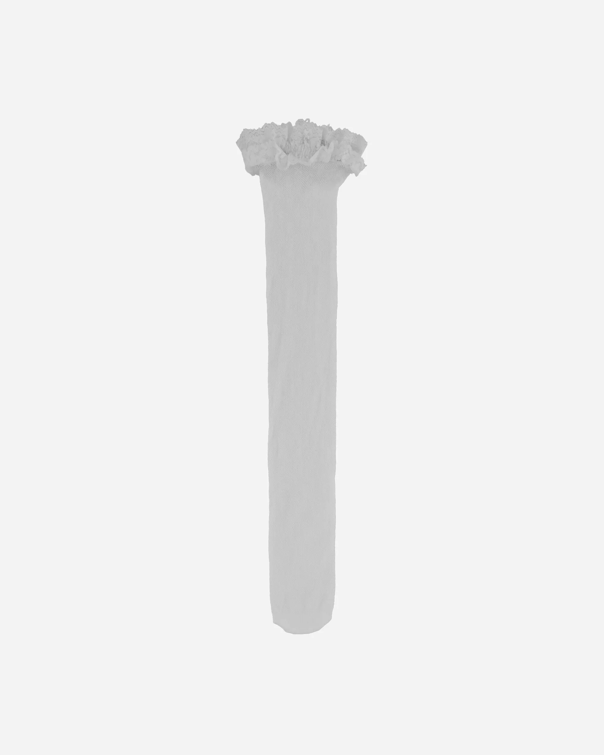 Women's Web Stay Ups Socks White