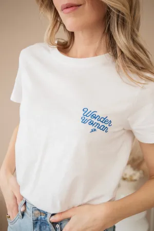 Wonder Woman White/Blue - T-Shirt