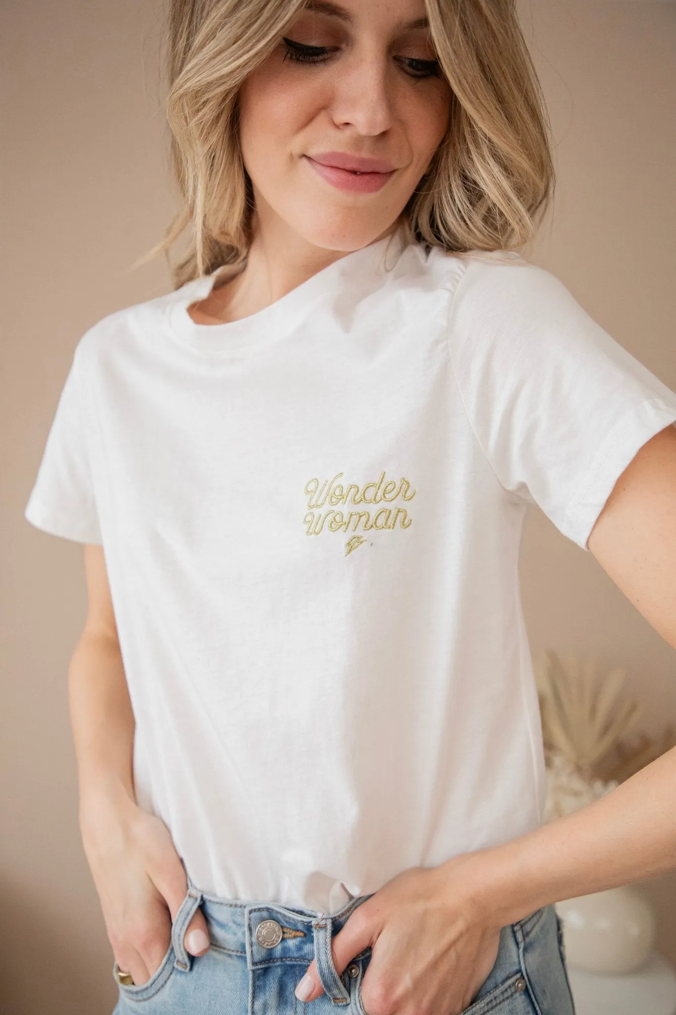 Wonder Woman White/Gold - T-Shirt
