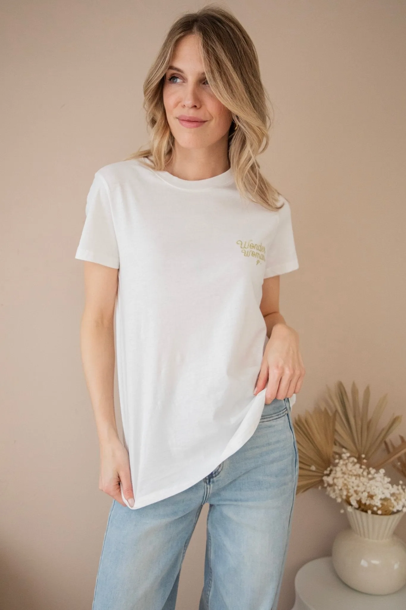 Wonder Woman White/Gold - T-Shirt