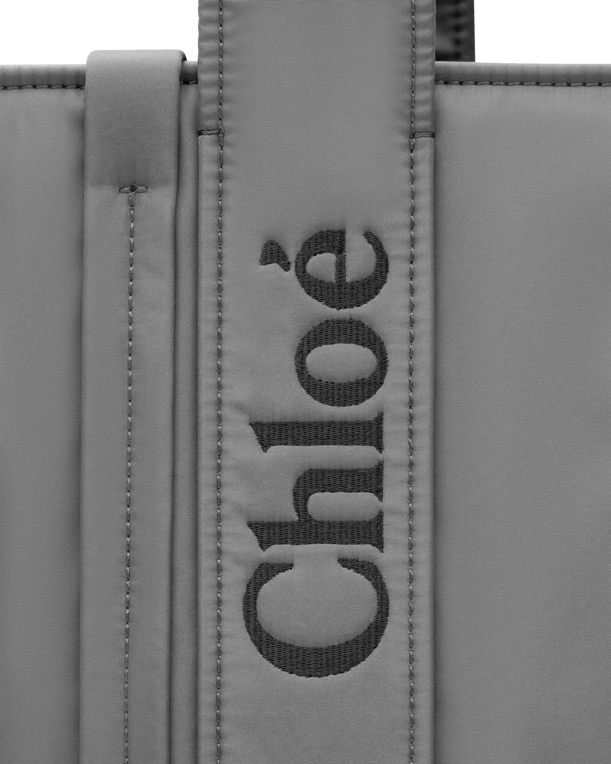 Woody Linen Leather Medium Tote Bag