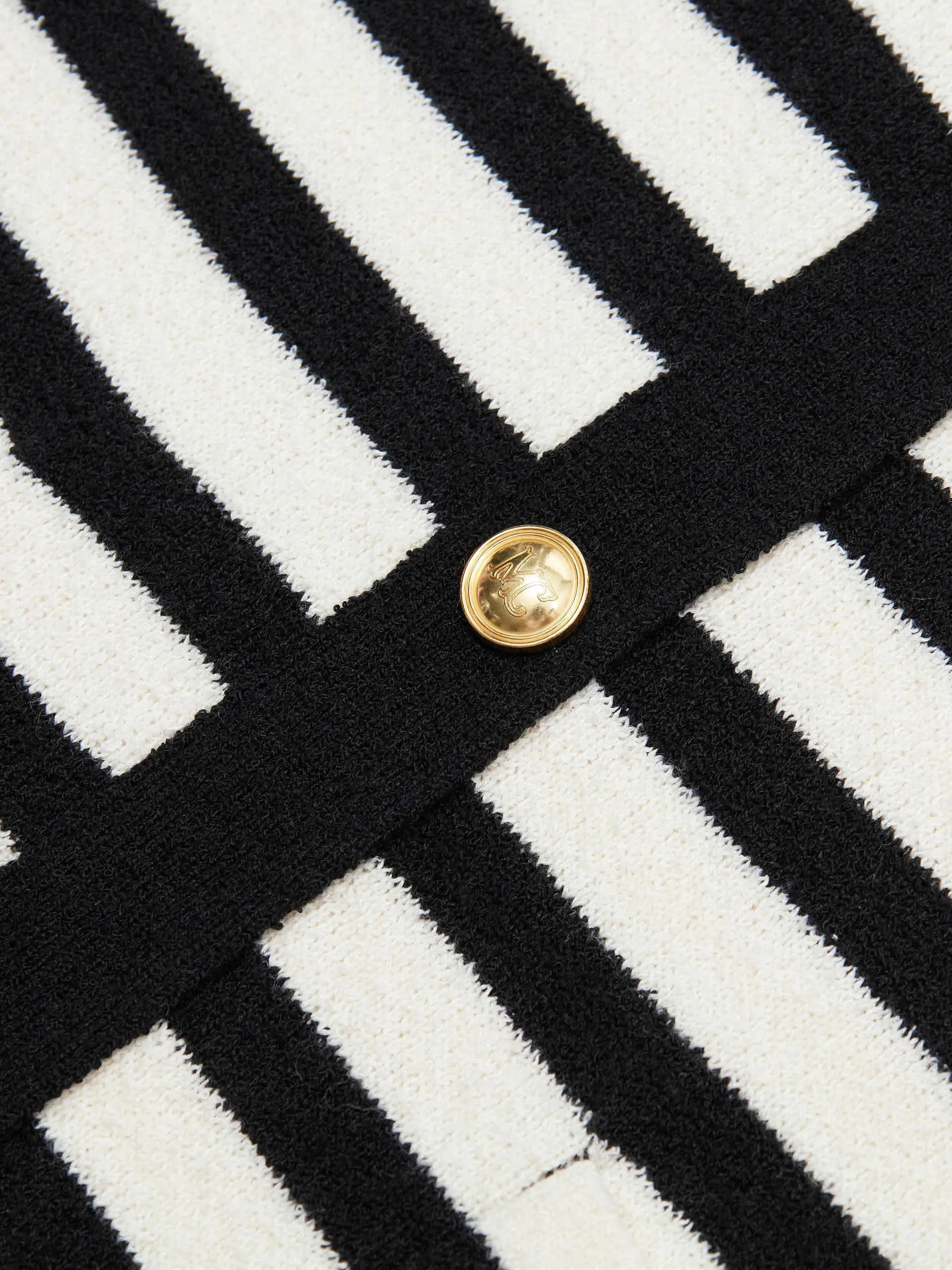 Wool Blend Striped Dress