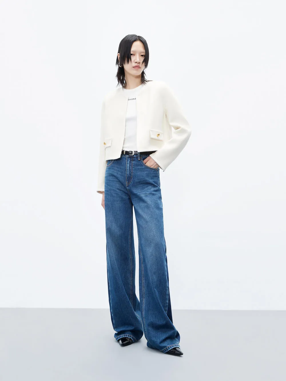 Wool Cropped Jacket