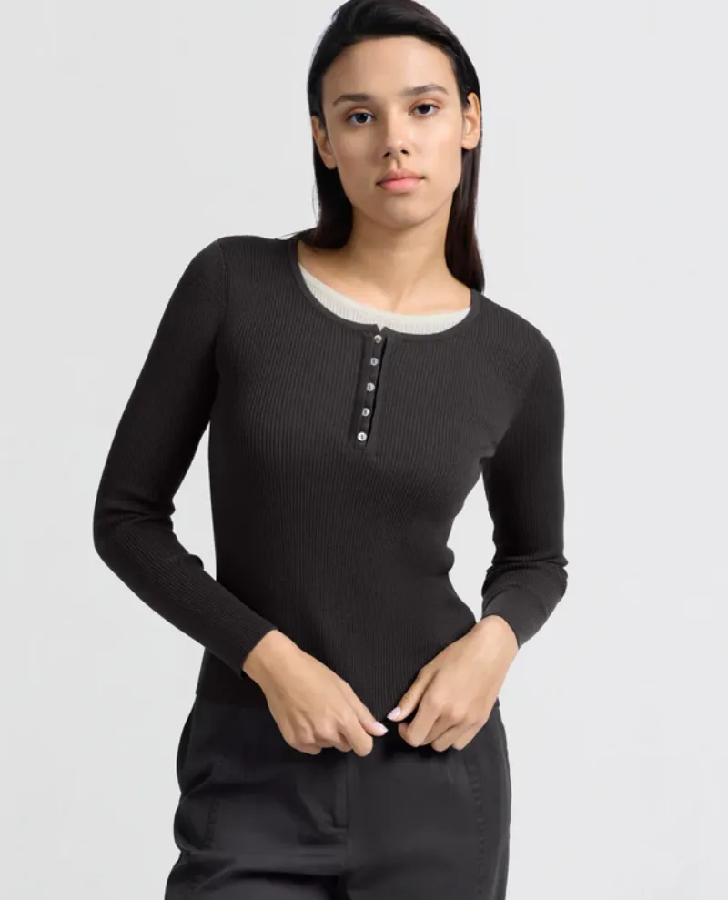 Yaya Phatom Rib Stitch Knit