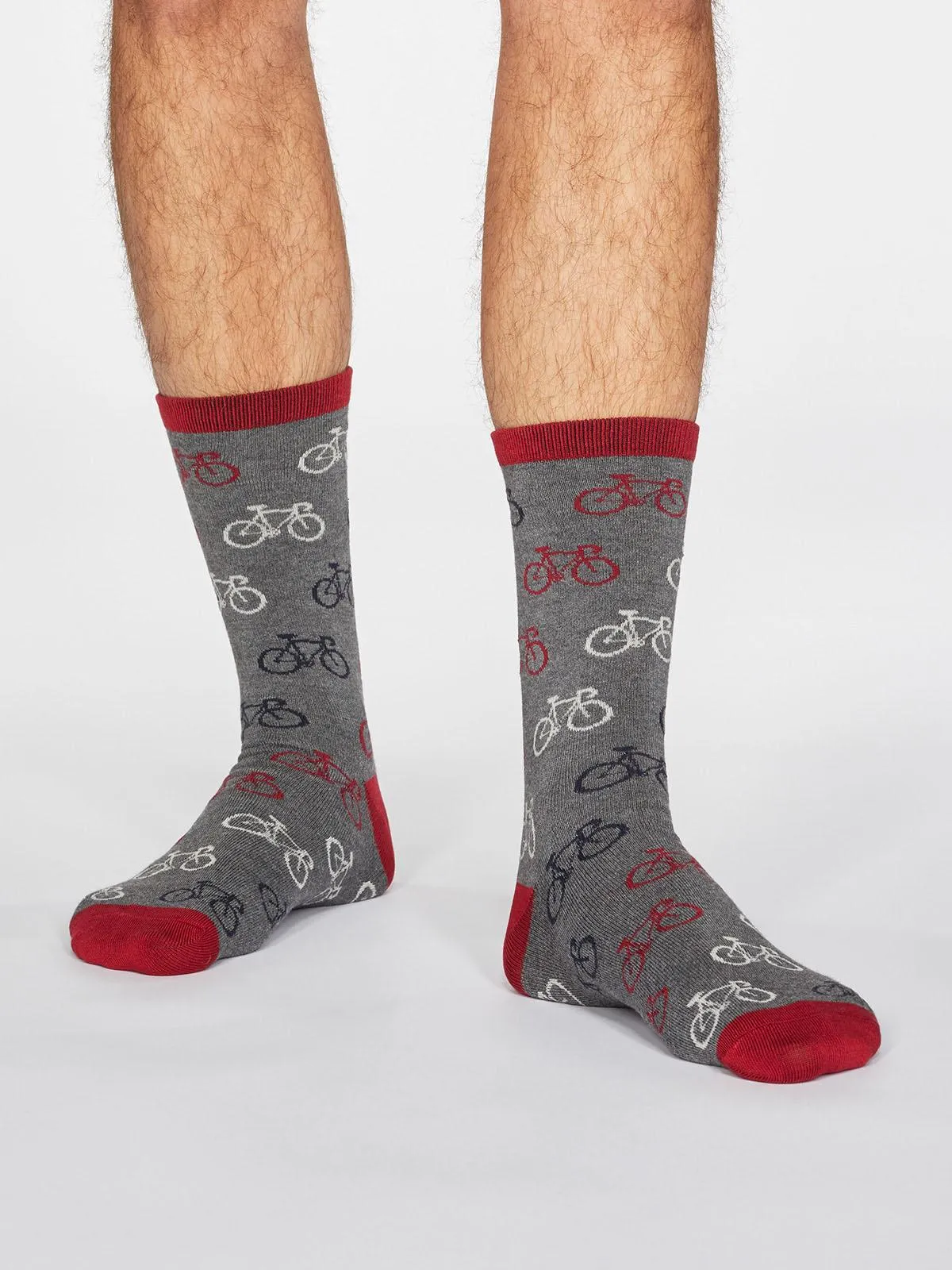 Zachary Bicycle Socks - Dark Grey Marle