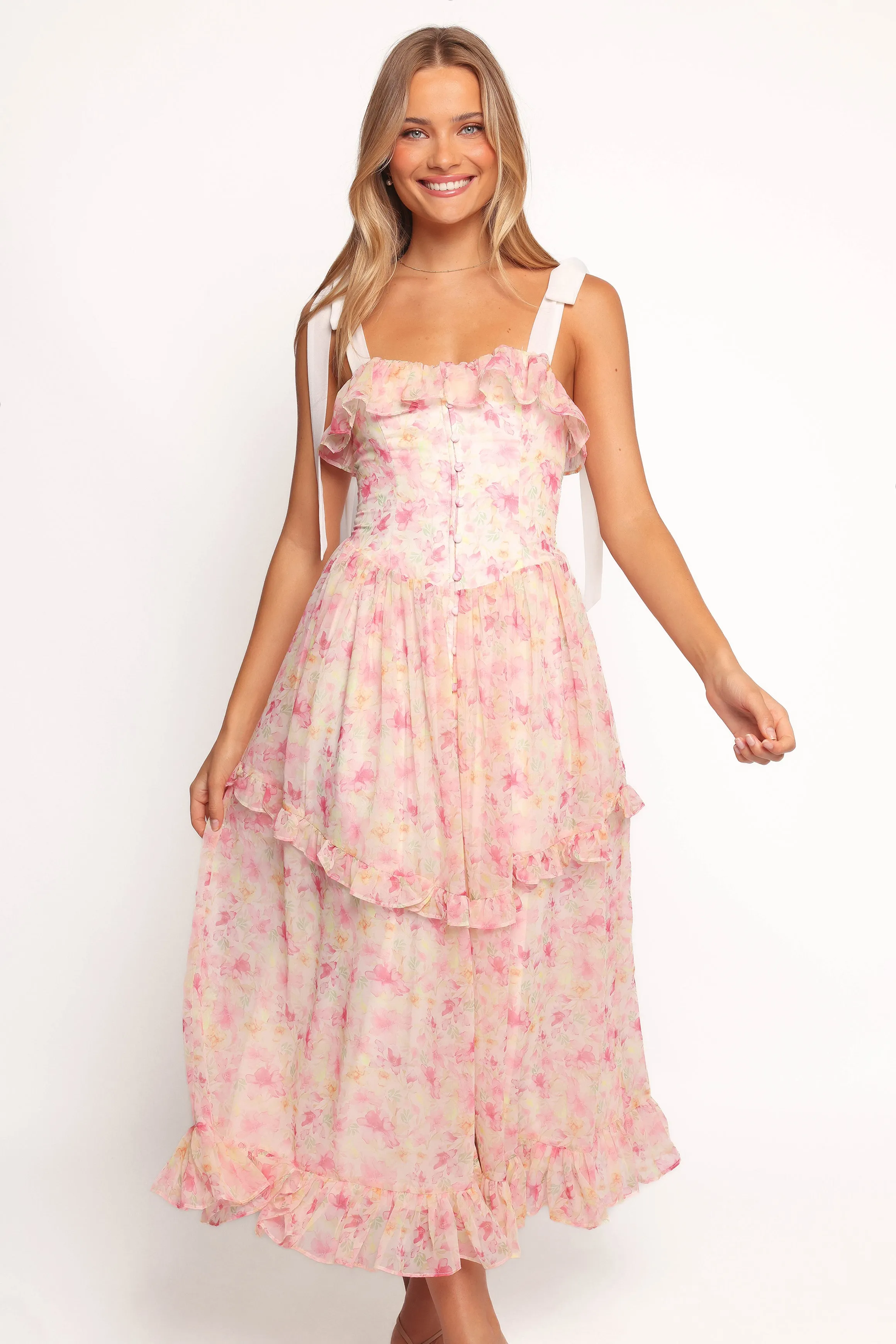 Zenith Midi Dress - Pink